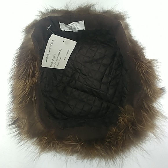 Mitchie's Dark Brown Fisher Fur Bomber/Trooper Hat - Picture 6 of 7